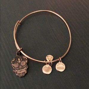 Alex and Ani sugar skull bracelet